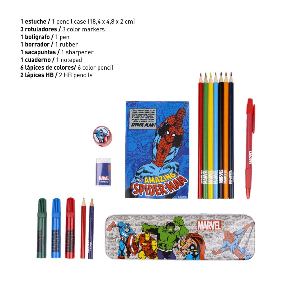 Cerdá Set Papeleria Coloreable Marvel Wholesale