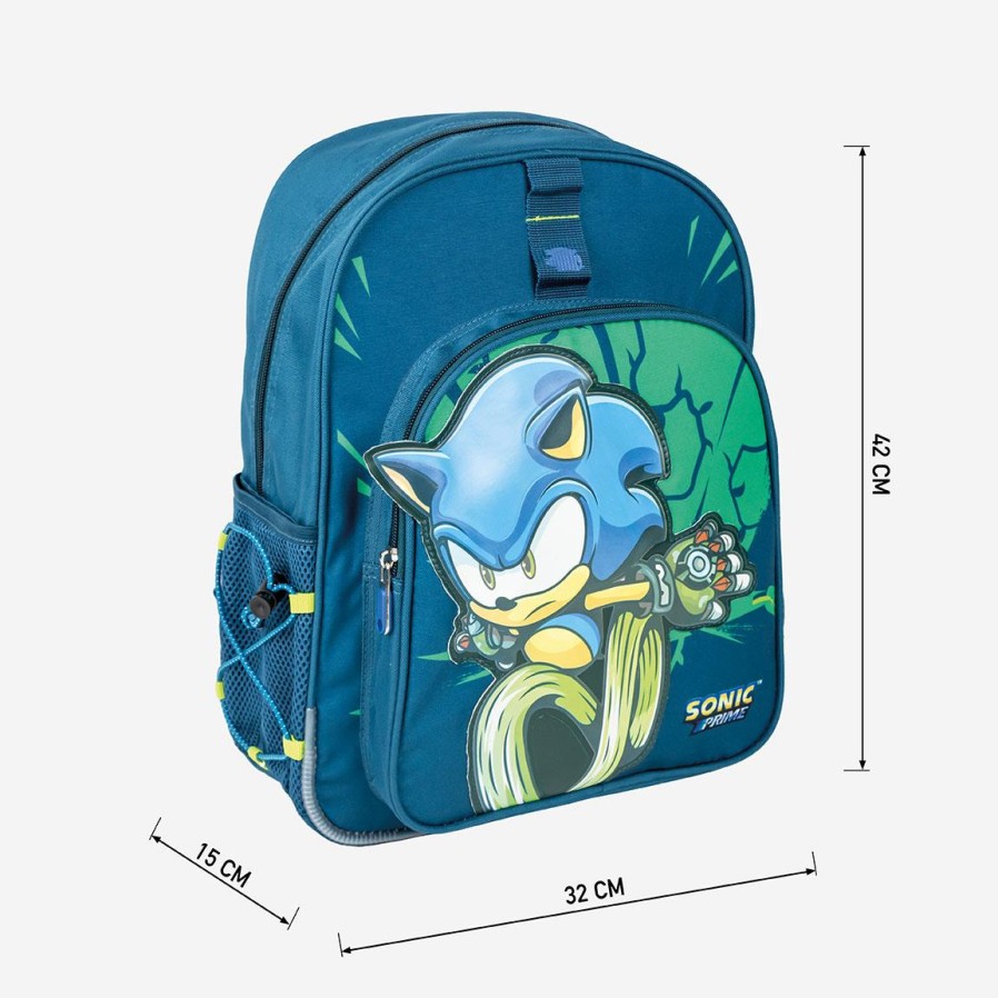 Cerdá Mochila Escolar Mediana 42 Cm Sonic Prime - 2100005150 Clearance