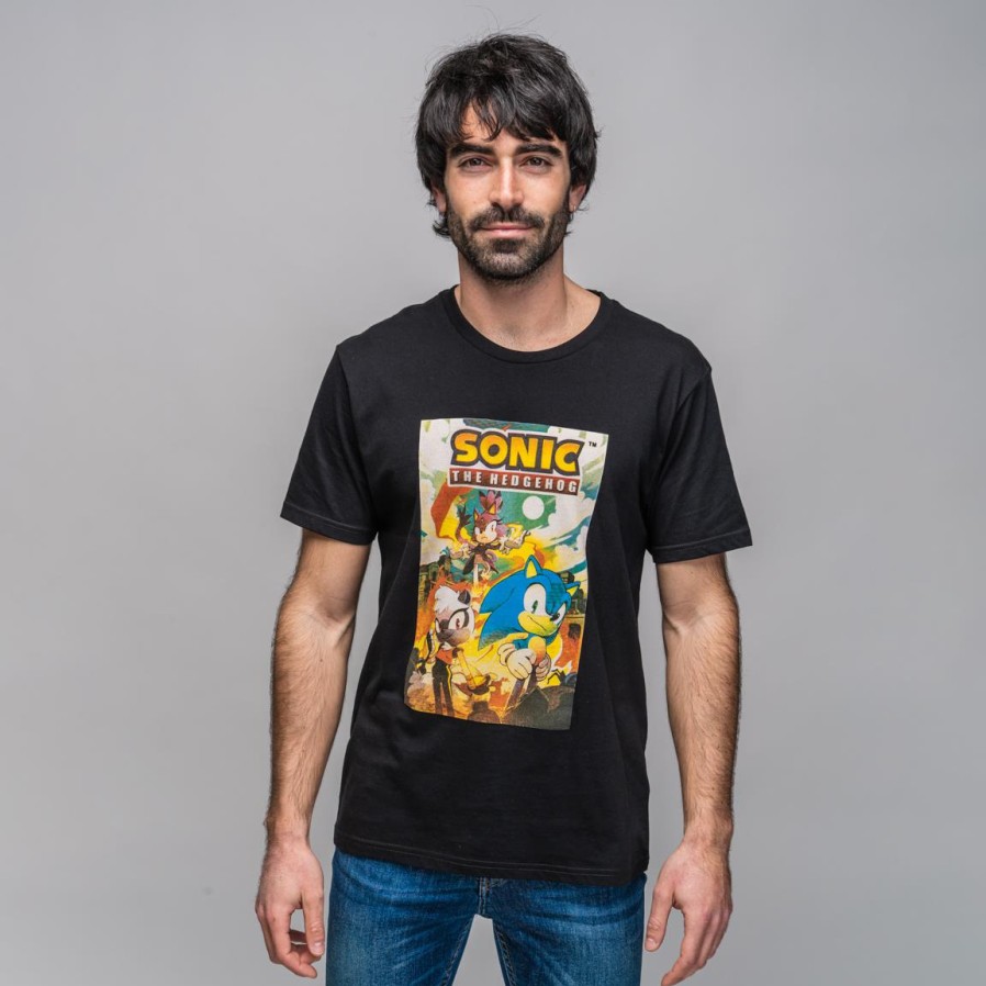 Cerdá Camiseta Corta Single Jersey Retro Sonic New