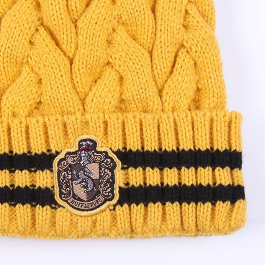 Cerdá Gorro Tricot Pompom Harry Potter Hufflepuff Best