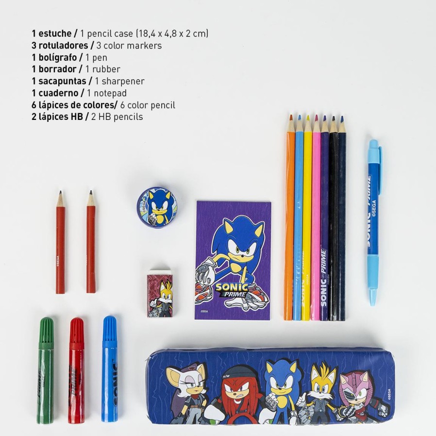 Cerdá Set Papeleria Coloreable Sonic Prime Hot