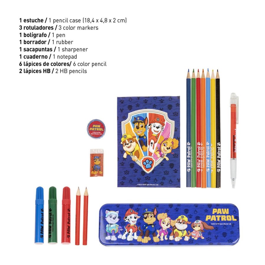 Cerdá Set Papeleria Coloreable Paw Patrol New