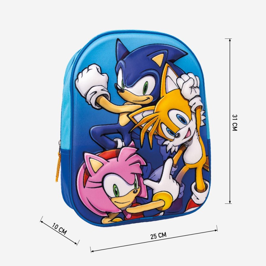 Cerdá Mochila Infantil 3D Sonic - 2100004683 Hot