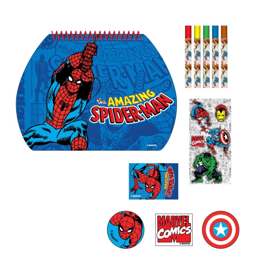 Cerdá Set Papeleria Coloreable Maletin Marvel - 2700001248 New