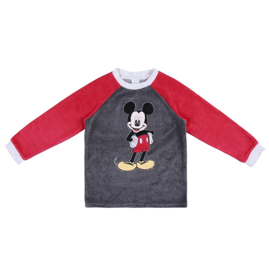 Cerdá Pijama Largo Velour Cotton Mickey Hot