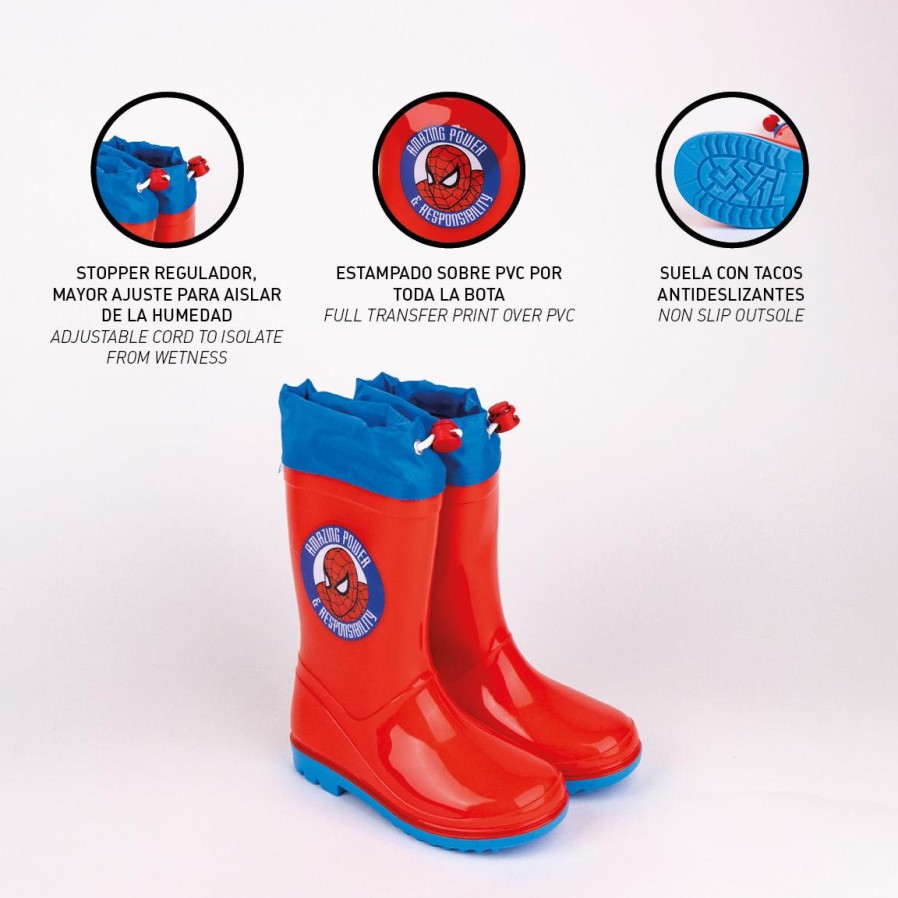 Cerdá Botas Lluvia Pvc Spiderman - 2300006109 Best